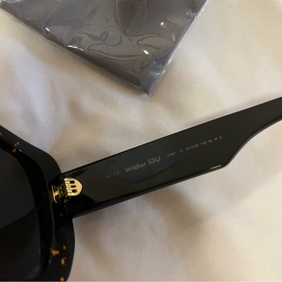 New Christian Dior "Wildior S3U" square sunglasses $470 Brown and Gray - Picture 7 of 16